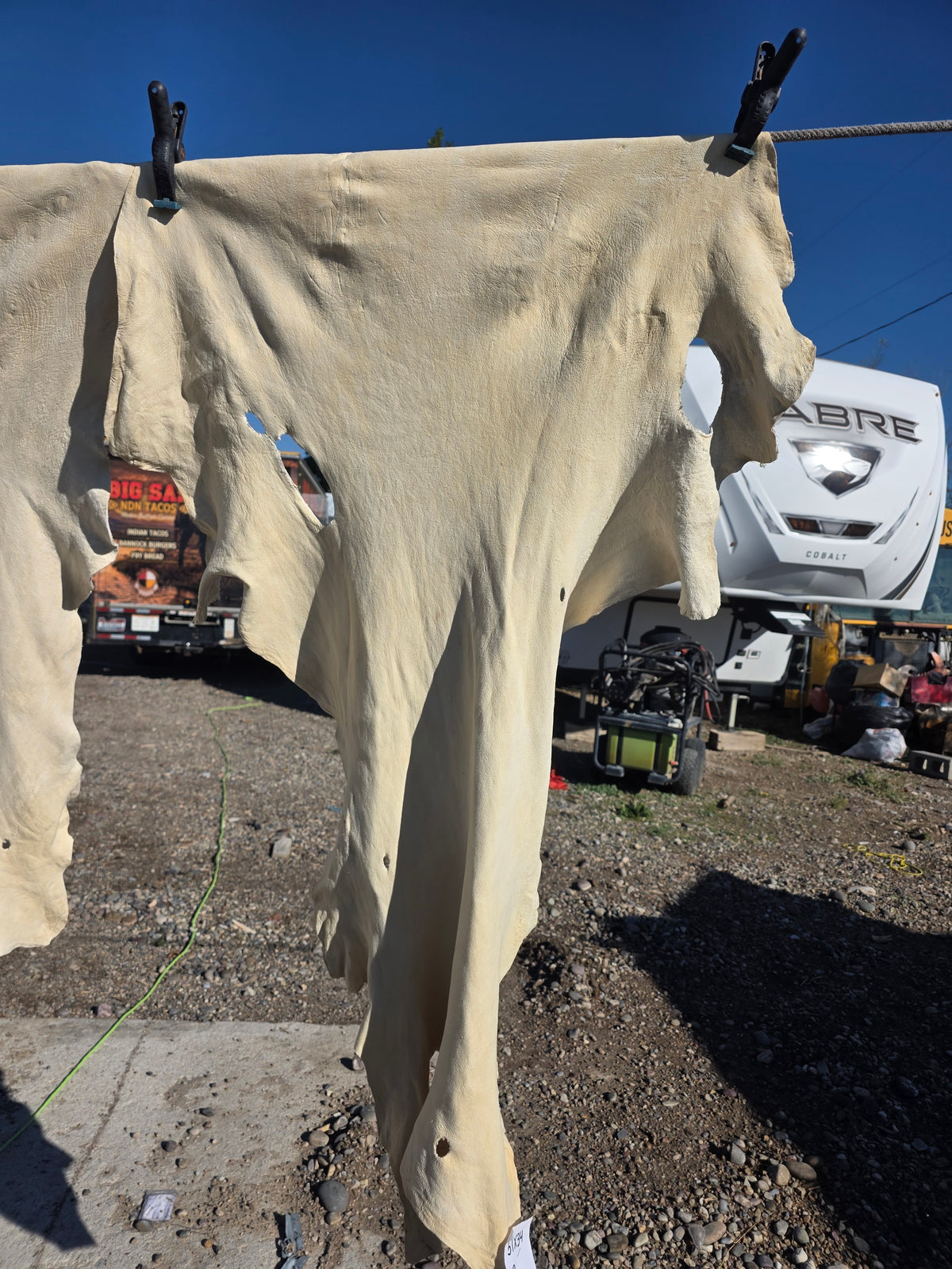 white hide 51x34